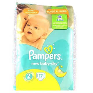 Pampers Подгузники New Baby-Dry Mini (4-8 кг) 17шт